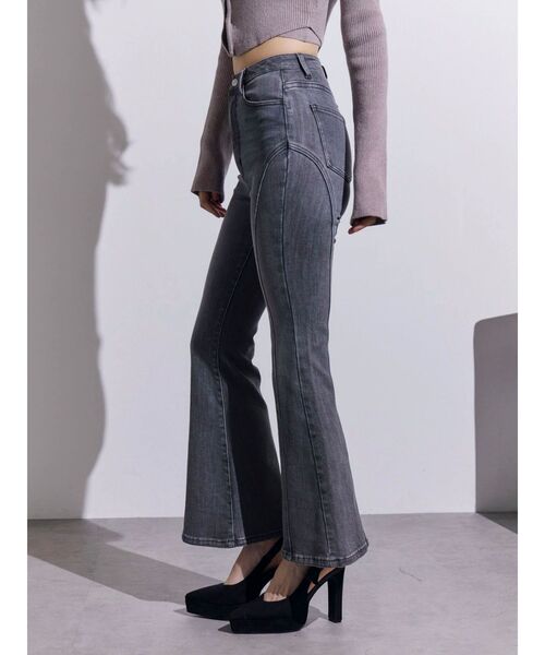 EATME（イートミー）の「ラインフレアデニムパンツ（デニムパンツ・レディース・ブルー/ブラック/ライトブルー・SMALL/MEDIUM）」の20枚目の写真