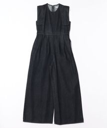 サロペット・オーバーオール・オールインワン CLANE SQUARE SLEEVE DENIM ALL IN ONE CLANE/クラネ】SQUARE SLEEVE DENIM ALL IN ONE/スクエア