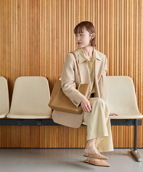 murir(ミュリール)の「A4トート&ポシェットセット(トートバッグ・レディース・ブラック/ブラウン/ラベンダー/ダークブラウン・FREE)」の9枚目の写真