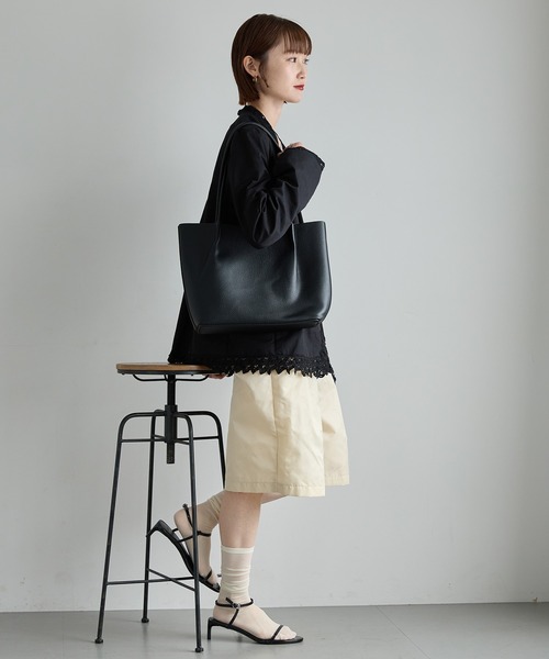 murir(ミュリール)の「A4トート&ポシェットセット(トートバッグ・レディース・ブラック/ブラウン/ラベンダー/ダークブラウン・FREE)」の13枚目の写真