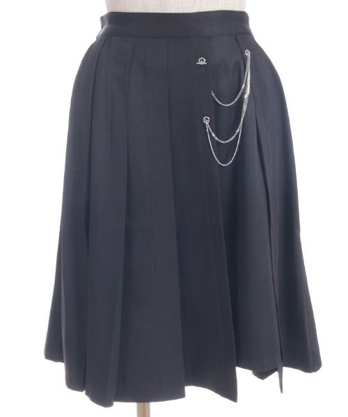 axes femme（アクシーズファム）の「ダブルチェーンプリーツＳＫ（スカート・レディース・ワイン/ブラック/ネイビー・FREE）」の12枚目の写真