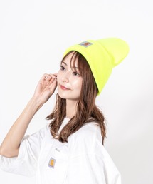 Carhartt（カーハート）の「【CARHARTT/カーハート】ボックスロゴ ビーニー ユニセックス ニット帽  ニットキャップ（ニットキャップ/ビーニー）」