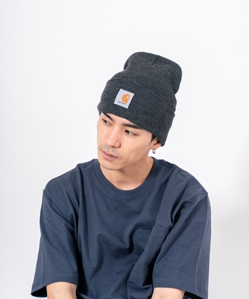 Carhartt(カーハート)の「【CARHARTT/カーハート】ボックスロゴ ビーニー ユニセックス ニット帽 ニットキャップ(ニットキャップ/ビーニー・メンズ・ブラウン/テラコッタ/ホワイト/ネイビー/イエロー/オレンジ/ブラック/ブラウン系その他/グレー/チャコールグレー・FREE)」の18枚目の写真