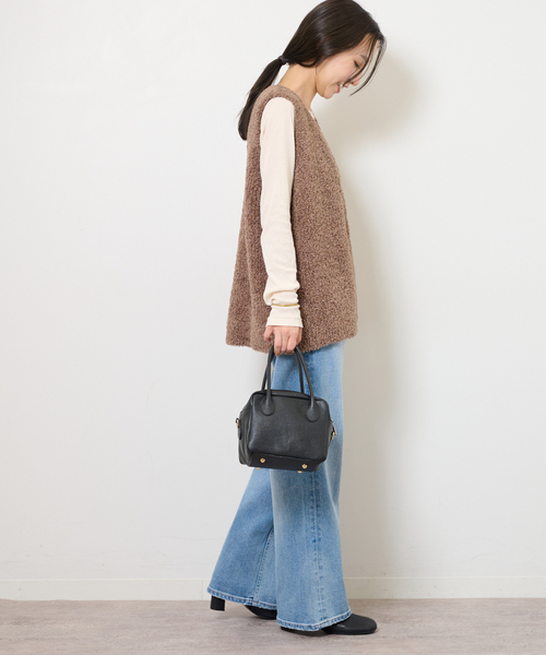 JOURNAL STANDARD relume(ジャーナルスタンダード レリューム)の「ツイストシアーテレコロングTEE(Tシャツ/カットソー・レディース・ホワイト/ブラウン/ピンク/チャコールグレー・FREE)」の13枚目の写真