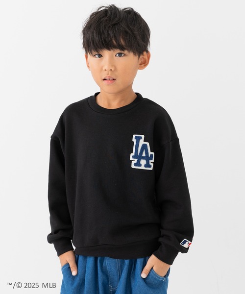 セール】〈MLB〉ワイドシルエット サガラ刺繍ロゴ 裏毛トレーナー