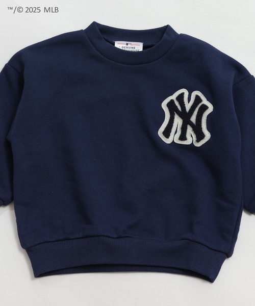 MLB〉ワイドシルエット サガラ刺繍ロゴ 裏毛トレーナー（スウェット