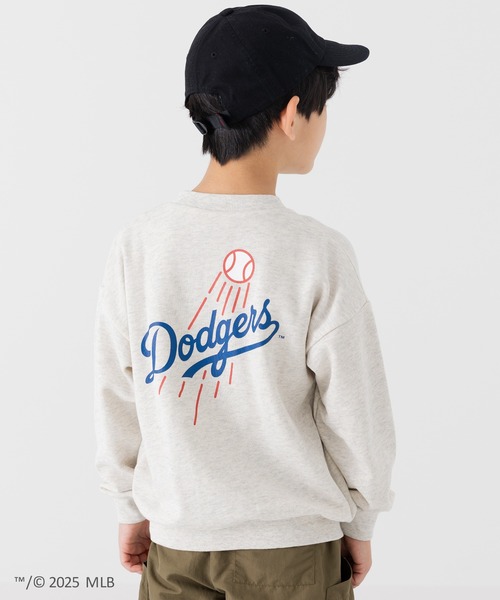 セール】〈MLB〉ワイドシルエット サガラ刺繍ロゴ 裏毛トレーナー