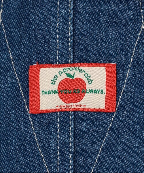 p.premier（ピードットプルミエ）の「【ジュニア対応】サイドフリルデニムジャンスカ（ジャンパースカート・キッズ・ブルー/ブラック・80/90/100/110/120/130/140）」の8枚目の写真