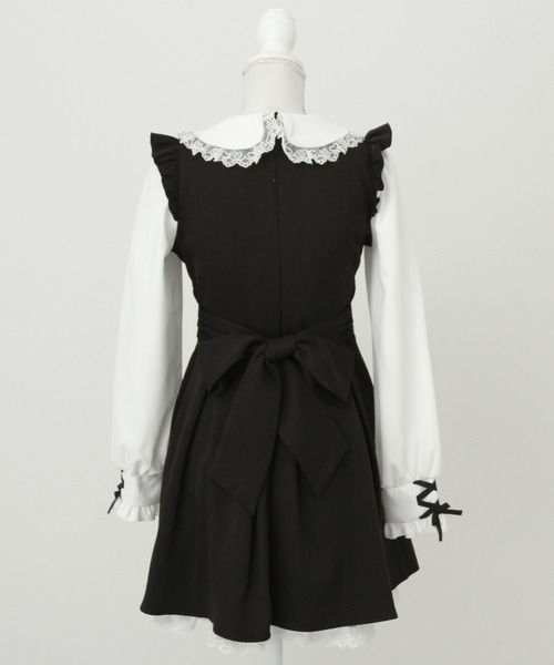 ドッキング風フリルハートリボンワンピース（ワンピース）｜DearMyLove