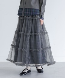 somari imagination | 『シアーチェックフリルスカート』(スカート)