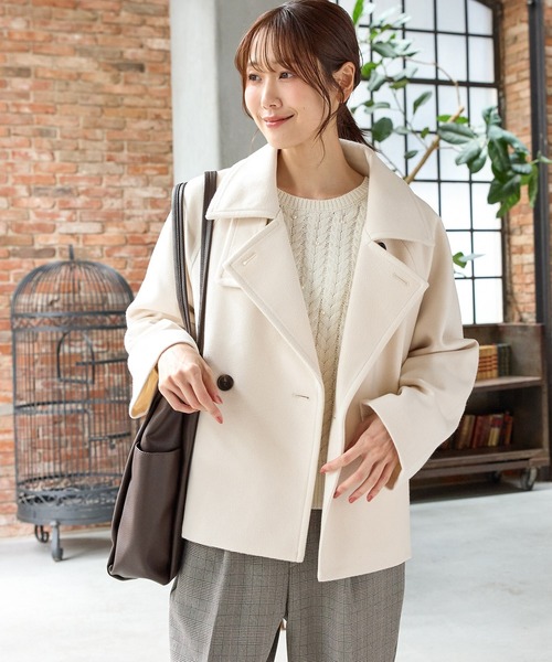【限定価格】新品未使用　gypsohila ピーコート　ホワイト 最終価格 Pea Coat White gypsohila
