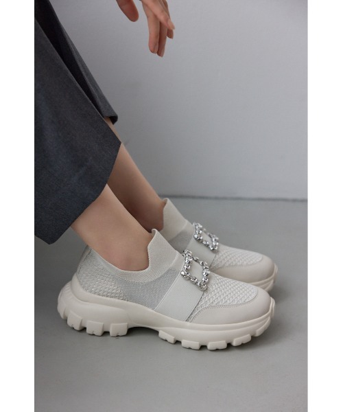 STACCATO(スタッカート)の「ルミナスボリュームライトスニーカー(スニーカー・レディース・ホワイト/ブラック・24.5cm/22.5cm/23cm/23.5cm/24cm)」の22枚目の写真