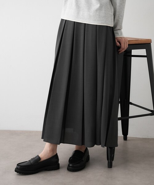 【洗える】ボックスプリーツスカート