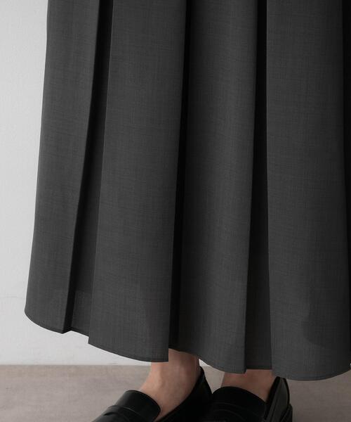 Dessin（デッサン）の「【洗える】ボックスプリーツスカート（スカート・レディース・ブラック/チャコールグレー/ダークウッド・01/02/03）」の22枚目の写真