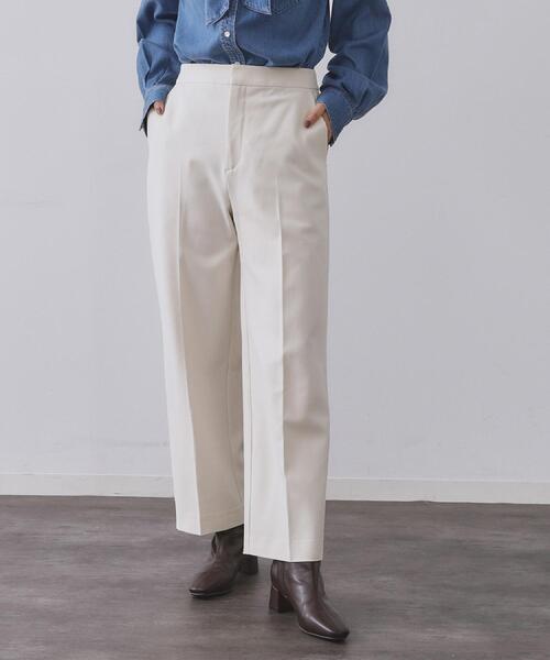 OPAQUE.CLIP（オペークドットクリップ）の「ウォームタッチ ワイドパンツ【洗濯機洗OK/ストレッチ】≪SS～LL≫（その他パンツ・レディース・ブラック系/ブラック/オフホワイト・38/40/36/34/42）」の21枚目の写真