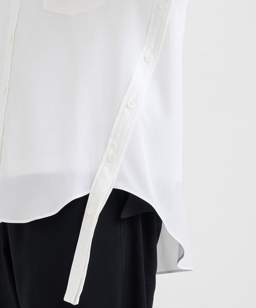 sulvam(サルバム)の「sulvam×UJOH Back&Side Open Shirts(シャツ/ブラウス・メンズ・ブラック/ホワイト・2/3/4)」の12枚目の写真