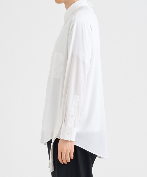 sulvam(サルバム)の「sulvam×UJOH Back&Side Open Shirts(シャツ/ブラウス・メンズ・ブラック/ホワイト・2/3/4)」の4枚目の写真