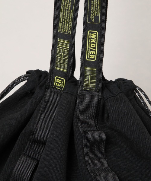 WEEKEND(ER)(ウィークエンダー)の「【WEEKEND(ER)&CO./ウィークエンダー】巾着/トートバッグ(トートバッグ・メンズ・ブラック/キャメル・FREE)」の5枚目の写真