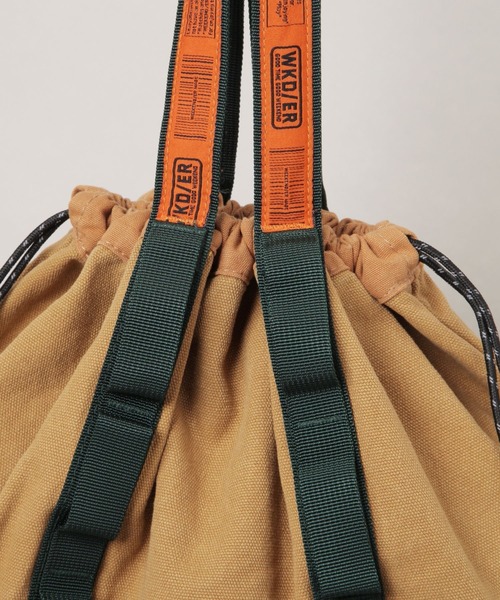 WEEKEND(ER)(ウィークエンダー)の「【WEEKEND(ER)&CO./ウィークエンダー】巾着/トートバッグ(トートバッグ・メンズ・ブラック/キャメル・FREE)」の10枚目の写真