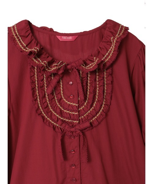 フローラルテープ使いワンピース（ワンピース）｜PINK HOUSE（ピンク