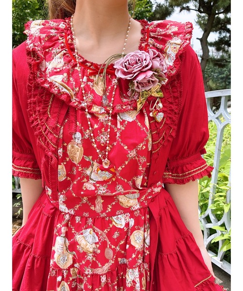 フローラルテープ使いワンピース（ワンピース）｜PINK HOUSE（ピンク