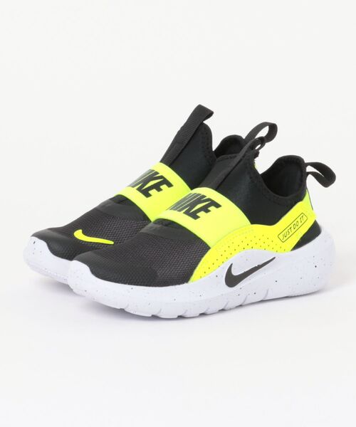 NIKE（ナイキ）の「《NIKE》FLEX RUNNER 4 (PS)（スニーカー・キッズ・ホワイト×グリーン/ブルー/ピンク/ブラック×ホワイト/ブラック×ブラック/グレー系その他/ブラック×イエロー/ネイビー系・22.0cm/21.5cm/21.0cm/20.0cm/19.0cm/18.5cm/18.0cm/17.5cm/17.0cm/16.5cm/20.5cm/19.5cm）」の5枚目の写真