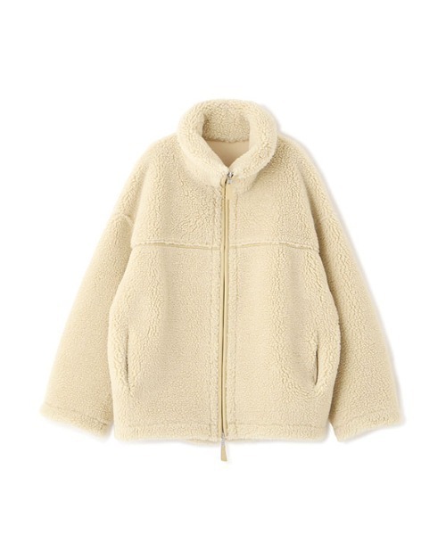 ETRE TOKYO(エトレトウキョウ)の「リバーシブルボアブルゾン(ブルゾン・レディース・ベージュ/ネイビー・S/M)」の8枚目の写真