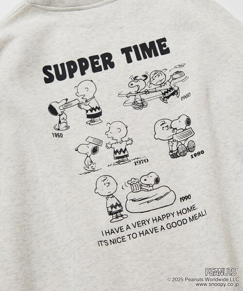 FREAK'S STORE(フリークスストア)の「限定展開 PEANUTS/ピーナッツ 別注 バックプリント クルーネックスウェット/SUPPER(スウェット・メンズ・アッシュグレー/ブラック/ネイビー/ピンク・MEDIUM/LARGE/SMALL)」の19枚目の写真
