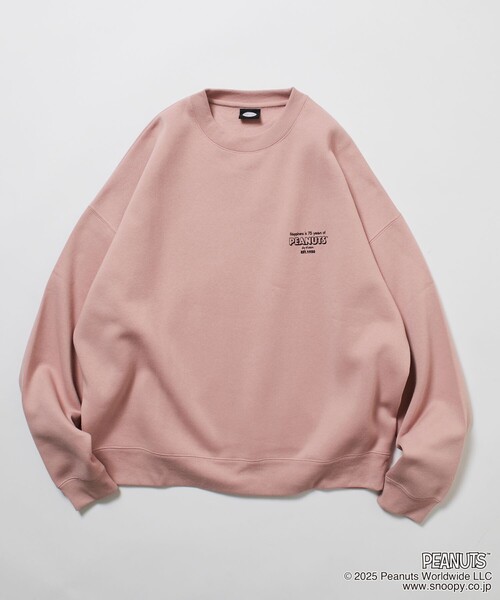 FREAK'S STORE(フリークスストア)の「限定展開 PEANUTS/ピーナッツ 別注 バックプリント クルーネックスウェット/SUPPER(スウェット・メンズ・アッシュグレー/ブラック/ネイビー/ピンク・MEDIUM/LARGE/SMALL)」の6枚目の写真