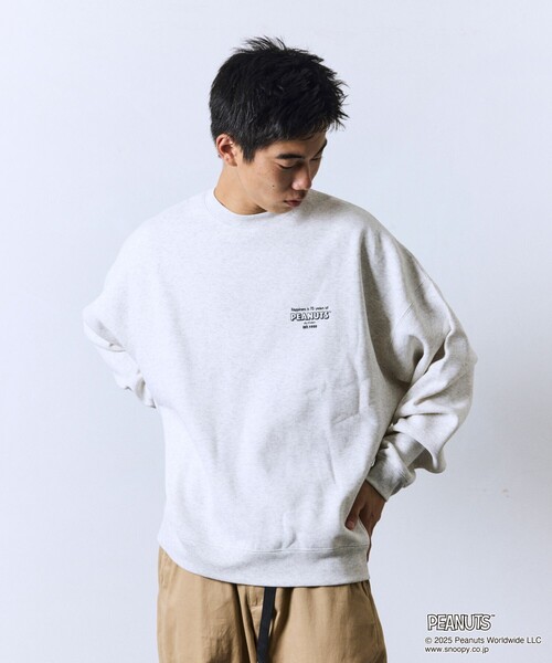 FREAK'S STORE(フリークスストア)の「限定展開 PEANUTS/ピーナッツ 別注 バックプリント クルーネックスウェット/SUPPER(スウェット・メンズ・アッシュグレー/ブラック/ネイビー/ピンク・MEDIUM/LARGE/SMALL)」の14枚目の写真