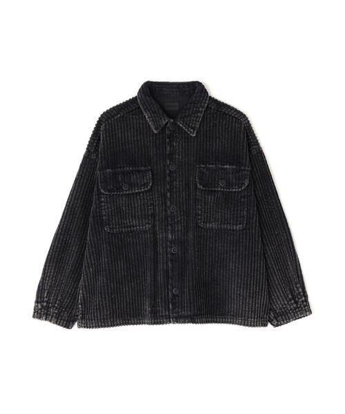 DANKE SCHON(ダンケシェーン)の「DankeSchon/ダンケシェーン/2.5W CHEMICAL CODUROY SHIRT(シャツ/ブラウス・レディース・グレー/ブラック・L/M)」の3枚目の写真