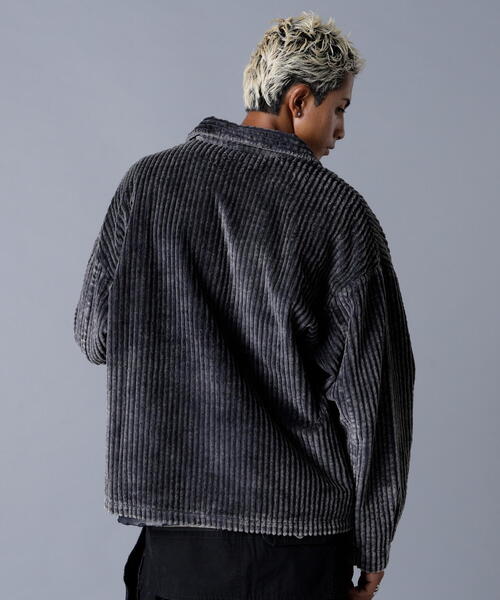 DANKE SCHON(ダンケシェーン)の「DankeSchon/ダンケシェーン/2.5W CHEMICAL CODUROY SHIRT(シャツ/ブラウス・レディース・グレー/ブラック・L/M)」の5枚目の写真