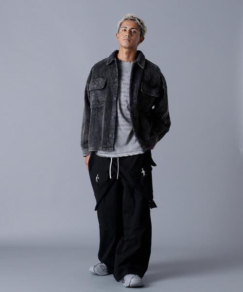 DANKE SCHON(ダンケシェーン)の「DankeSchon/ダンケシェーン/2.5W CHEMICAL CODUROY SHIRT(シャツ/ブラウス・レディース・グレー/ブラック・L/M)」の6枚目の写真