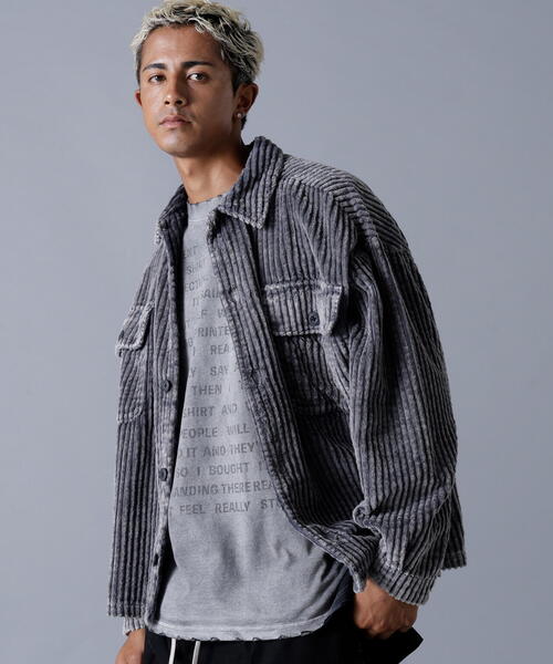 DANKE SCHON(ダンケシェーン)の「DankeSchon/ダンケシェーン/2.5W CHEMICAL CODUROY SHIRT(シャツ/ブラウス・レディース・グレー/ブラック・L/M)」の11枚目の写真