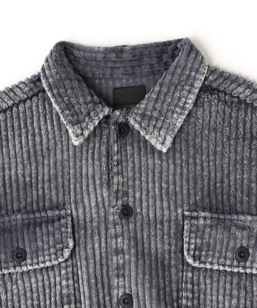 DANKE SCHON(ダンケシェーン)の「DankeSchon/ダンケシェーン/2.5W CHEMICAL CODUROY SHIRT(シャツ/ブラウス・レディース・グレー/ブラック・L/M)」の14枚目の写真