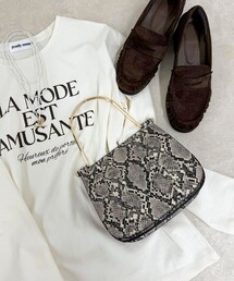 fredy emue | 【LE VERNIS/ル・ベルニ】メタルハンドルオーバーフラップバッグ(ショルダーバッグ)