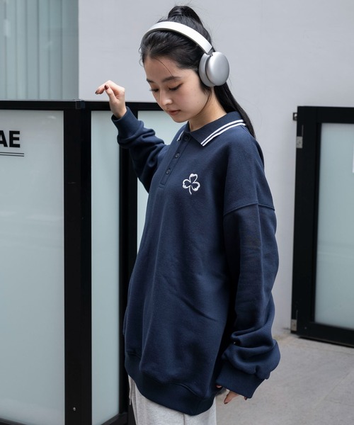 WEGO(ウィゴー)の「WEGO/モチーフロゴポロスウェット(スウェット・メンズ・ネイビー/ブラック/アイボリー・MEDIUM/LARGE)」の17枚目の写真