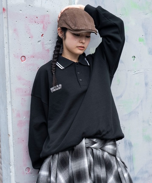 WEGO(ウィゴー)の「WEGO/モチーフロゴポロスウェット(スウェット・メンズ・ネイビー/ブラック/アイボリー・MEDIUM/LARGE)」の13枚目の写真