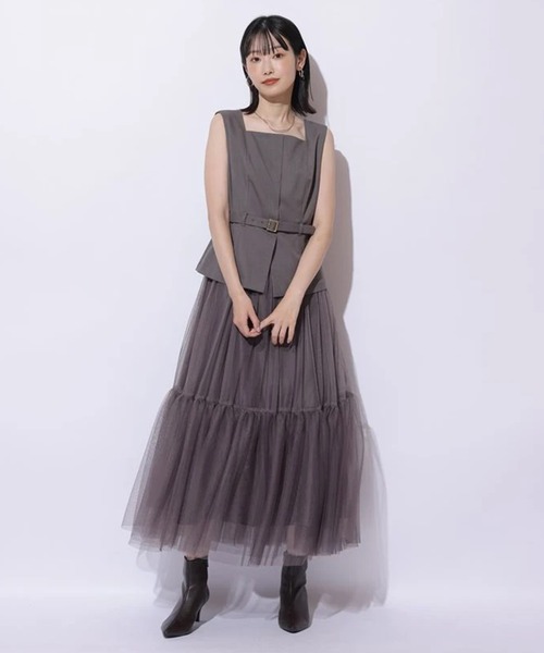 未使用タグ付き Mystrada マイストラーダ ワンピース ジレドッキングワンピース（ワンピース）｜Mystrada（マイストラーダ