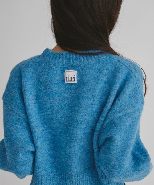 ベーシッククロップドニット / ウール混（ニット/セーター）｜duei