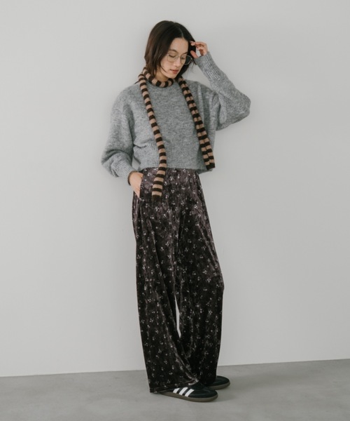 ベーシッククロップドニット / ウール混（ニット/セーター）｜duei