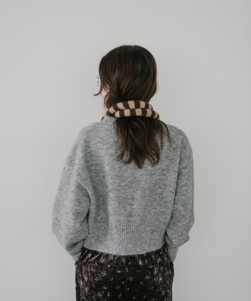 duei(デュイ)の「ベーシッククロップドニット / ウール混(ニット/セーター・レディース・ブルー/グレー/レッド・FREE)」の22枚目の写真
