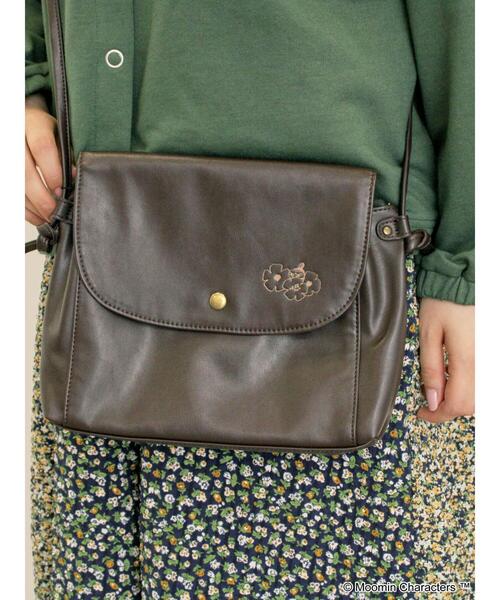 Samansa Mos2（サマンサ モスモス）の「【MOOMIN×Samansa Mos2】型押しポシェット（ハンドバッグ・レディース・ボルドー/モカ/ダークブラウン・F）」の4枚目の写真
