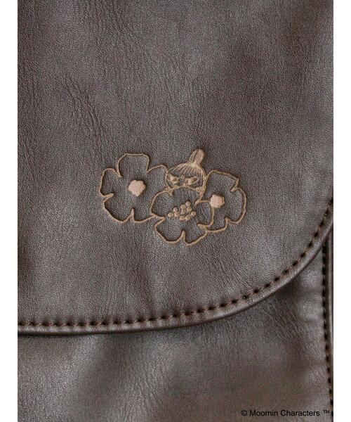 Samansa Mos2（サマンサ モスモス）の「【MOOMIN×Samansa Mos2】型押しポシェット（ハンドバッグ・レディース・ボルドー/モカ/ダークブラウン・F）」の6枚目の写真
