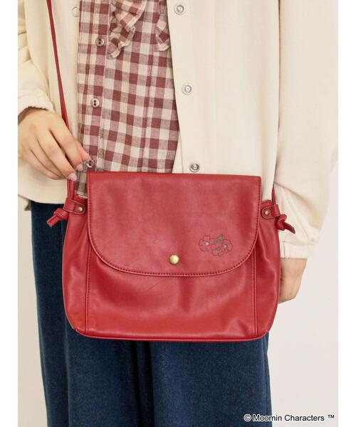 Samansa Mos2（サマンサ モスモス）の「【MOOMIN×Samansa Mos2】型押しポシェット（ハンドバッグ・レディース・ボルドー/モカ/ダークブラウン・F）」の14枚目の写真
