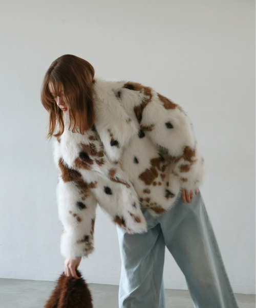 mic by Olu.（ミックバイオルドット）の「ビッグカラーファージャケット（その他アウター・レディース・その他・FREE）」の9枚目の写真