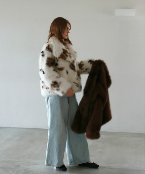 mic by Olu.（ミックバイオルドット）の「ビッグカラーファージャケット（その他アウター・レディース・その他・FREE）」の12枚目の写真