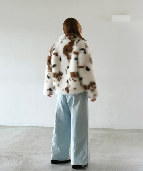 mic by Olu.（ミックバイオルドット）の「ビッグカラーファージャケット（その他アウター・レディース・その他・FREE）」の6枚目の写真