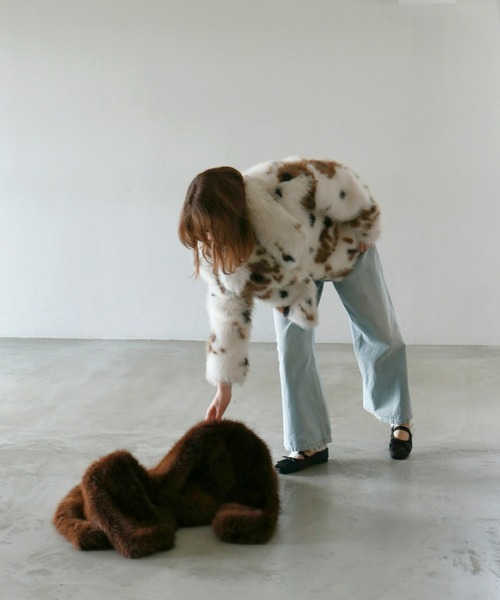 mic by Olu.（ミックバイオルドット）の「ビッグカラーファージャケット（その他アウター・レディース・その他・FREE）」の10枚目の写真