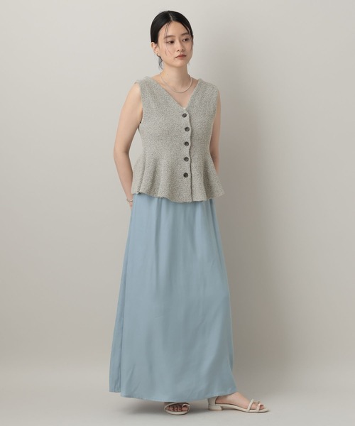 A part by（アパートバイ）の「キュプラナロースカート（スカート・レディース・アイボリー/ブラック/ブルー・SMALL/MEDIUM）」の5枚目の写真